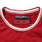 Dolce & Gabbana Maroon LogoCrown Cotton Half Sleeve T-shirt