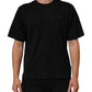 Dolce & Gabbana Black Logo Patch Cotton Men Crew Neck T-shirt