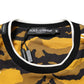 Dolce & Gabbana Multicolor Leopard Palm Leaf Men Crew Neck T-shirt