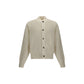 Jacquemus White Fleece Wool Cardigan