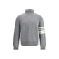 Thom Browne Gray Fleece Wool Sweatshirt