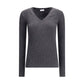 Brunello Cucinelli Gray Wool Long Sleeve T-Shirt