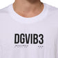Dolce & Gabbana White Cotton Sleeveless Printed Tank T-shirt