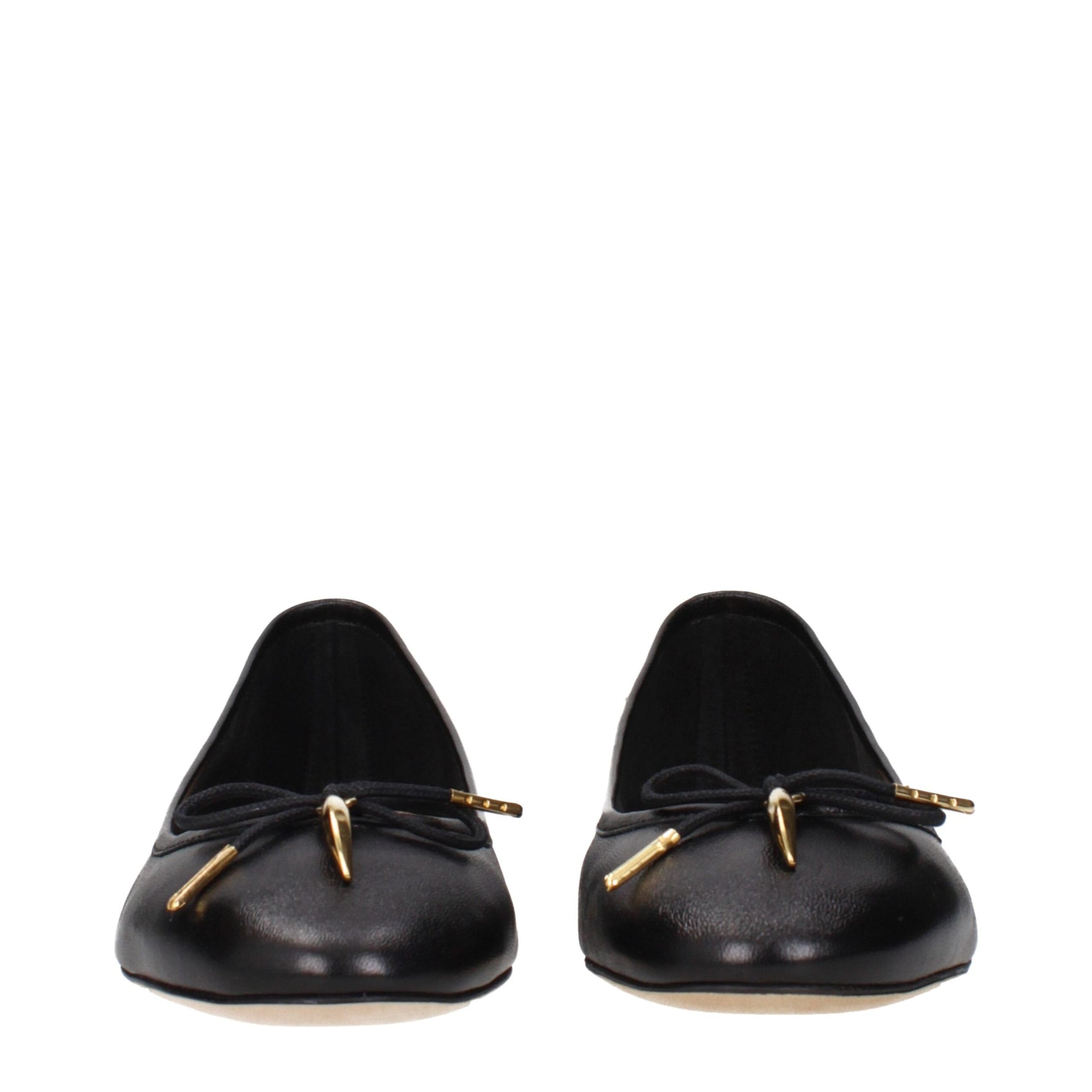 Chloé Black Leather Ballet Flats