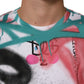 Dolce & Gabbana White Graffiti Crew Neck Short Sleeves T-shirt