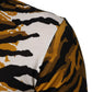 Dolce & Gabbana Multicolor Leopard Palm Leaf Men Crew Neck T-shirt
