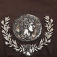 Dolce & Gabbana Brown Coin Laurel Print Men Crew Neck T-shirt