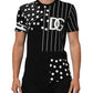 Dolce & Gabbana Black Cotton Polka Dots Round Neck T-shirt