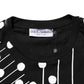 Dolce & Gabbana Black Cotton Polka Dots Round Neck T-shirt