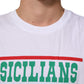 Dolce & Gabbana White Graphic Print Cotton Crew Neck T-shirt