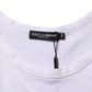 Dolce & Gabbana White Sleeveless Round Neck Tank Top T-shirt