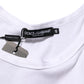 Dolce & Gabbana White Sleeveless Round Neck Tank Top T-shirt