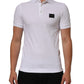 Dolce & Gabbana White Collared Short Sleeves Polo Men T-shirt