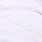 Dolce & Gabbana White Cotton Crew Neck Short Sleeves T-shirt