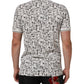 Dolce & Gabbana White Musical Print Collared Polo T-shirt