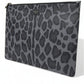 Dolce & Gabbana Multicolor Leopard Jacquard Logo Plaque Document Briefcase Bag
