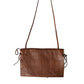 Miu Miu Brown Leather Fur Inner Lining Neck Strap WinterFleece Handwarmer