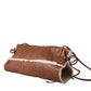 Miu Miu Brown Leather Fur Inner Lining Neck Strap WinterFleece Handwarmer