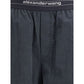 Alexander Wang Trousers with elastic waistband and contrasting jacquard logo