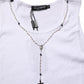 Dolce & Gabbana White Cotton Chain Necklace Tank Top T-shirt
