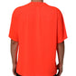 Dolce & Gabbana Neon Orange Polyester Men Crew Neck T-shirt