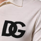 Dolce & Gabbana White Cotton Collared Short Sleeves T-shirt