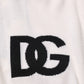 Dolce & Gabbana White Cotton Collared Short Sleeves T-shirt