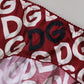 Dolce & Gabbana Bordeaux DG Logo Slip Bottom Brief Underwear