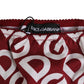 Dolce & Gabbana Bordeaux DG Logo Slip Bottom Brief Underwear