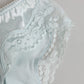 Dolce & Gabbana Gray Silk Satin Floral Lace Panty Brief Underwear