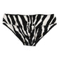 Dolce & Gabbana Black White Zebra Print Slip Briefs Underwear