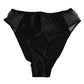 Dolce & Gabbana Black Silk Stretch High Waist Panty Underwear