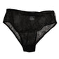 Dolce & Gabbana Black Nylon Stretch High Waist Panty Underwear