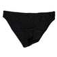 Dolce & Gabbana Black Nylon Stretch Slip Brief Women Underwear