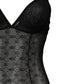 Dolce & Gabbana Black Nylon Stretch Bodysuit Lingerie Underwear