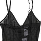 Dolce & Gabbana Black Nylon Stretch Bodysuit Lingerie Underwear