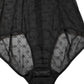 Dolce & Gabbana Black Nylon Stretch Bodysuit Lingerie Underwear