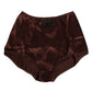 Dolce & Gabbana Brown Silk Stretch High Waist Girdle Underwear
