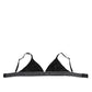Dolce & Gabbana Black Lace Triangle Bralette Wireless Underwear