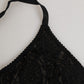 Dolce & Gabbana Black Lace Triangle Bralette Wireless Underwear