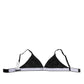 Dolce & Gabbana Black Lace Triangle Bralette Wireless Underwear