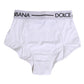 Dolce & Gabbana White Nylon Logo Waistband Coulotte Underwear