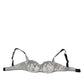 Dolce & Gabbana Gray Acetate Stretch Balconcino Bra Underwear