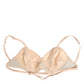 Dolce & Gabbana Beige Nylon Triangle Soft Cup Brassiere Underwear
