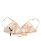Dolce & Gabbana Beige Nylon Triangle Soft Cup Brassiere Underwear