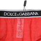 Dolce & Gabbana Red Nylon Logo Waistband Brief Panty Underwear