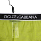 Dolce & Gabbana Green Nylon Logo Waistband Brief Panty Underwear