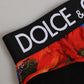 Dolce & Gabbana Black Floral Print High Waist Panty Underwear