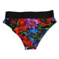 Dolce & Gabbana Black Floral Print High Waist Panty Underwear