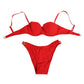 Dolce & Gabbana Red Nylon Swimsuit 2 Piece Top Bottom Swimwear